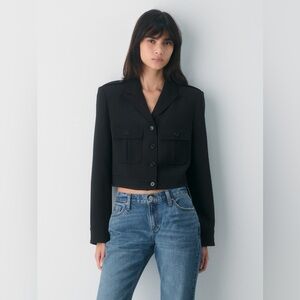 Aritzia Wilfred March Jacket - black, sz 6